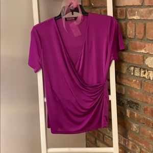 GORGEOUS, fuchsia colored v-neck